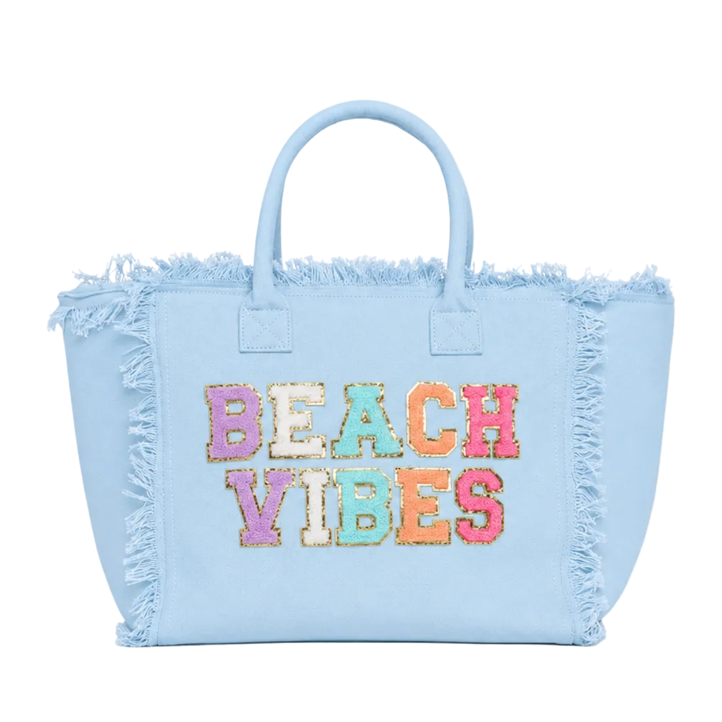 "Beach Vibes" St. Barth Tote Bag
