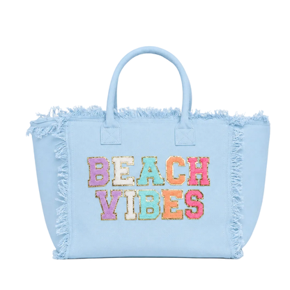 "Beach Vibes" St. Barth Tote Bag