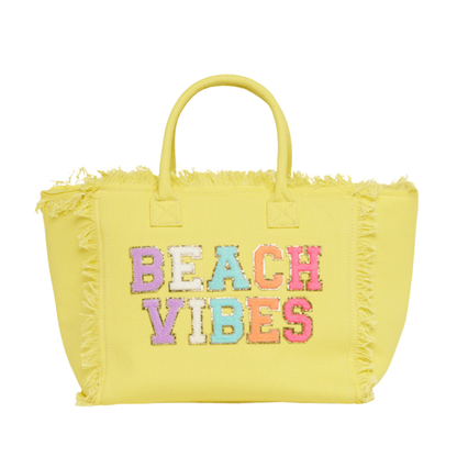 "Beach Vibes" St. Barth Tote Bag