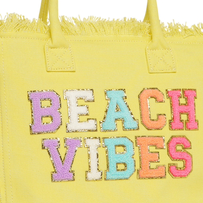 "Beach Vibes" St. Barth Tote Bag