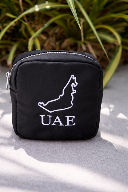 Luxury Red “UAE” Extra Small Pouch