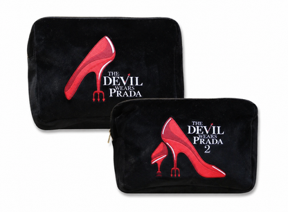 Large Black Velvet Make Up Pouch – "The Devil Wears Prada"