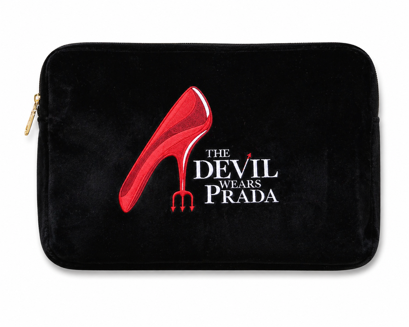 Large Black Velvet Make Up Pouch – "The Devil Wears Prada"