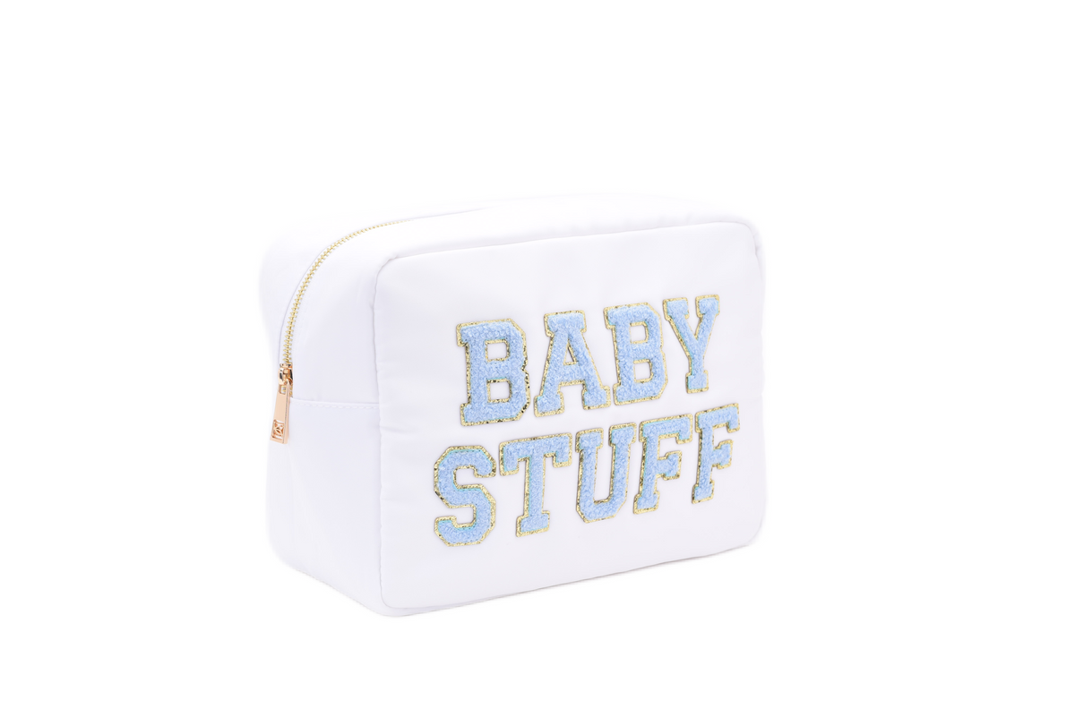 “Baby Stuff” Large, Baby Blue, Essential Pouch