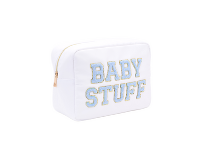 “Baby Stuff” Large, Baby Blue, Essential Pouch