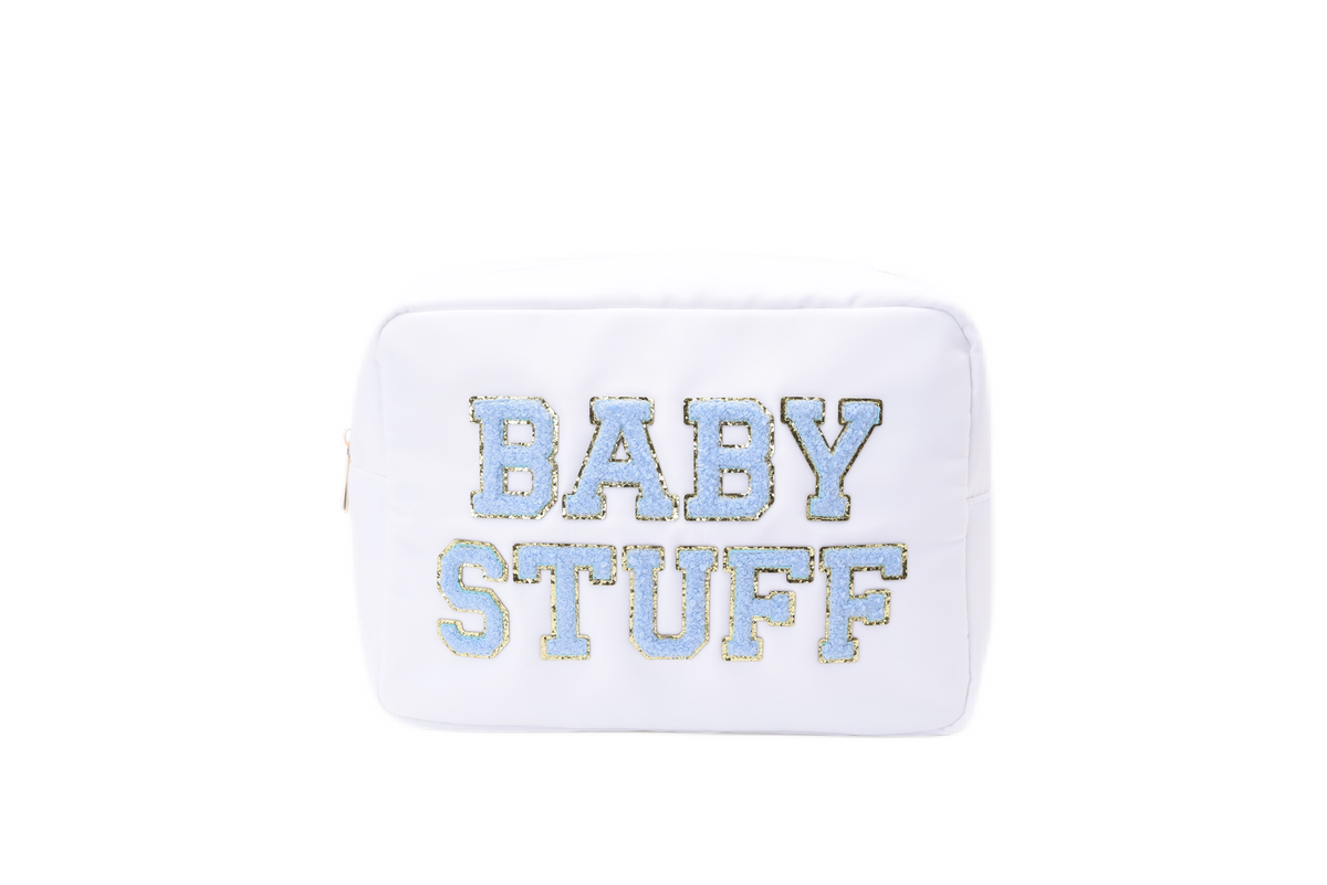 “Baby Stuff” Large, Baby Blue, Essential Pouch