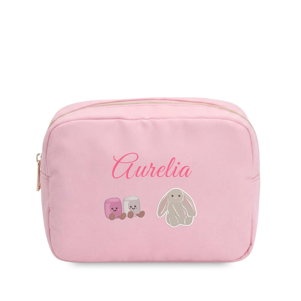 Personalised Jellycat-Inspired Embroidered Pouch