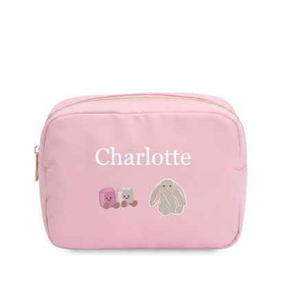 Personalised Jellycat-Inspired Embroidered Pouch