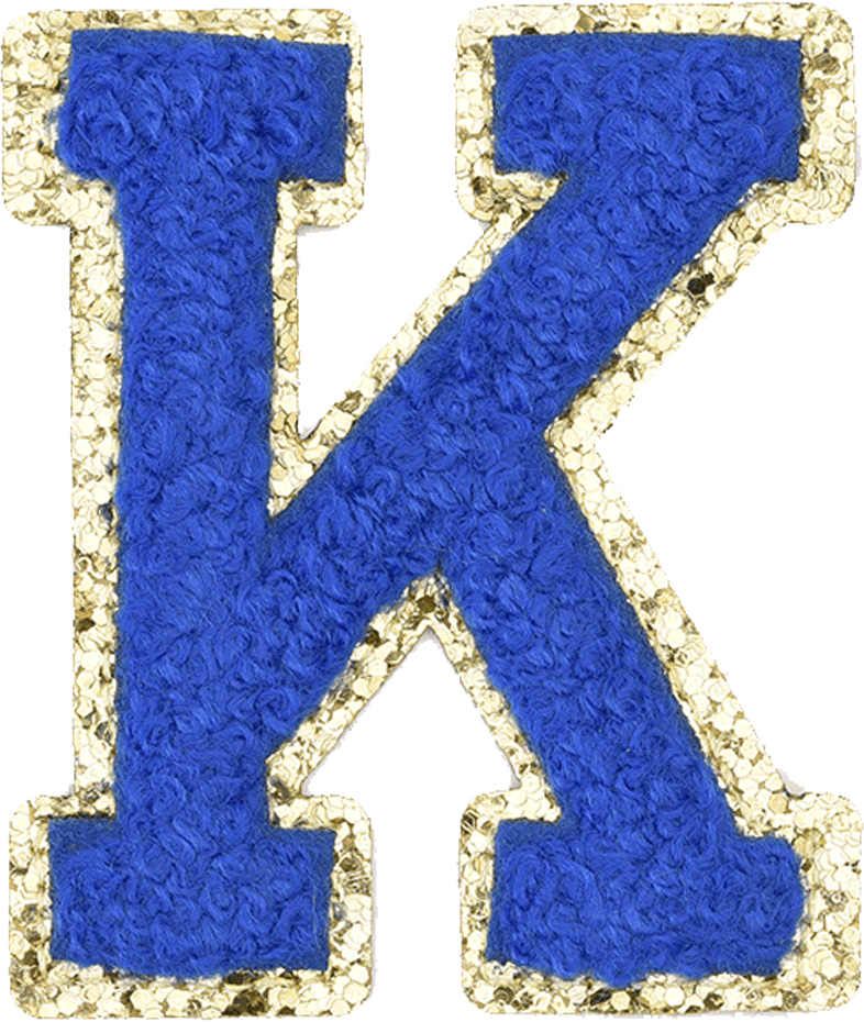 Royal Blue Letter - The Happy Tribe