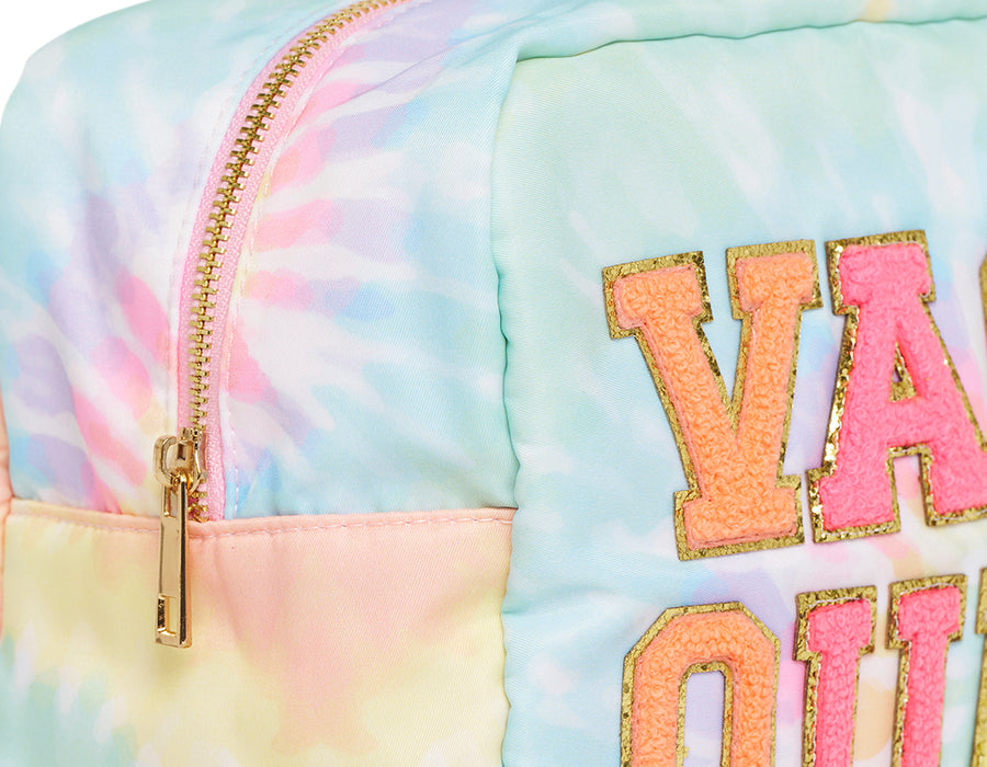 Large Tie Dye Pouch- Vacay Queen