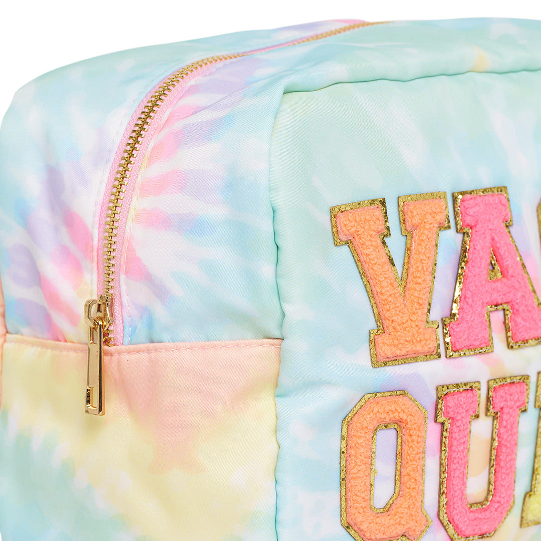 Large Tie Dye Pouch- Vacay Queen - The Happy Tribe