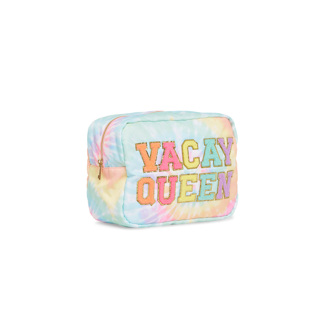 Large Tie Dye Pouch- Vacay Queen - The Happy Tribe