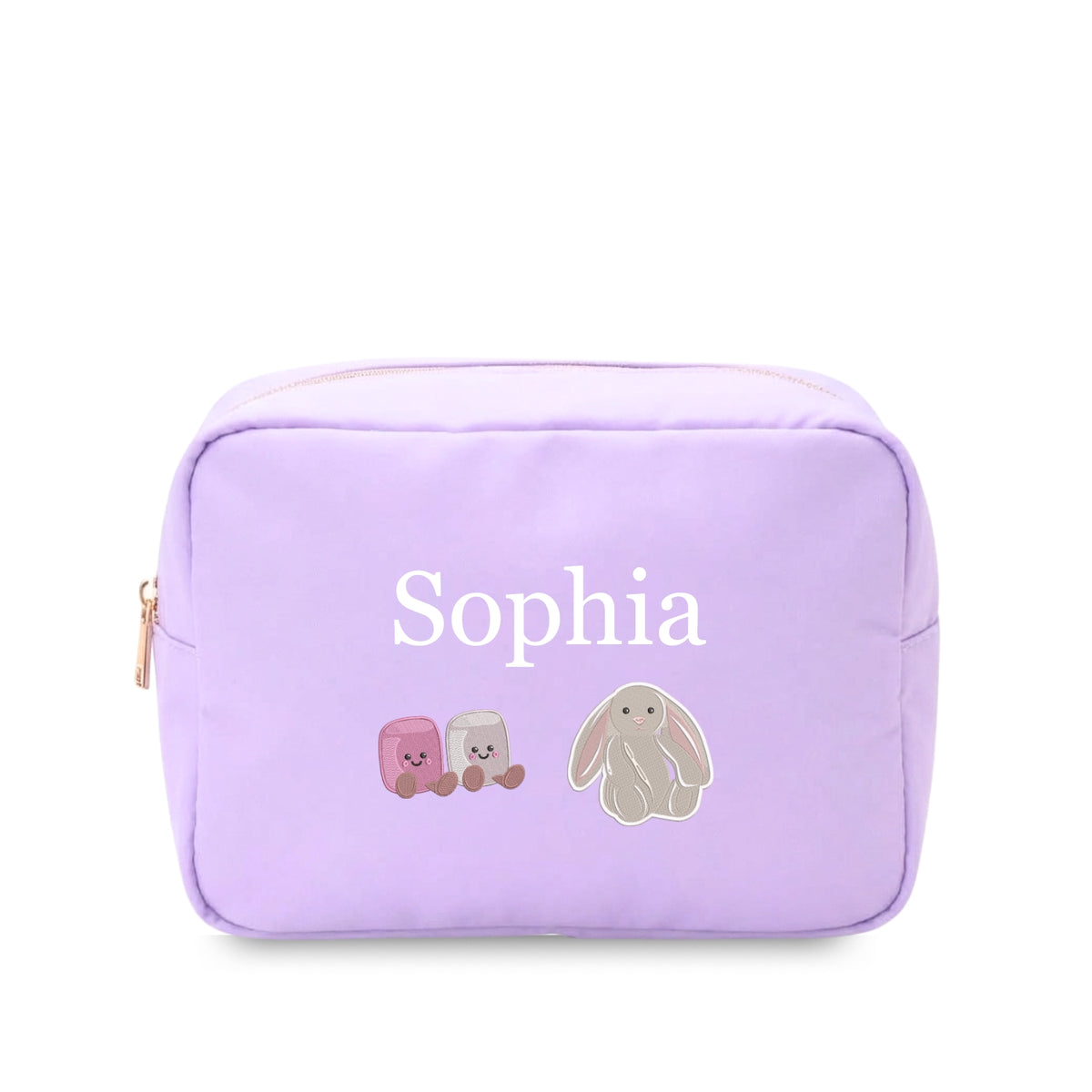 Personalised Jellycat-Inspired Embroidered Pouch