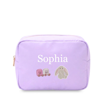 Personalised Jellycat-Inspired Embroidered Pouch