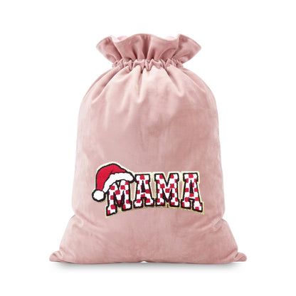 “Mama” Velvet Christmas Sack