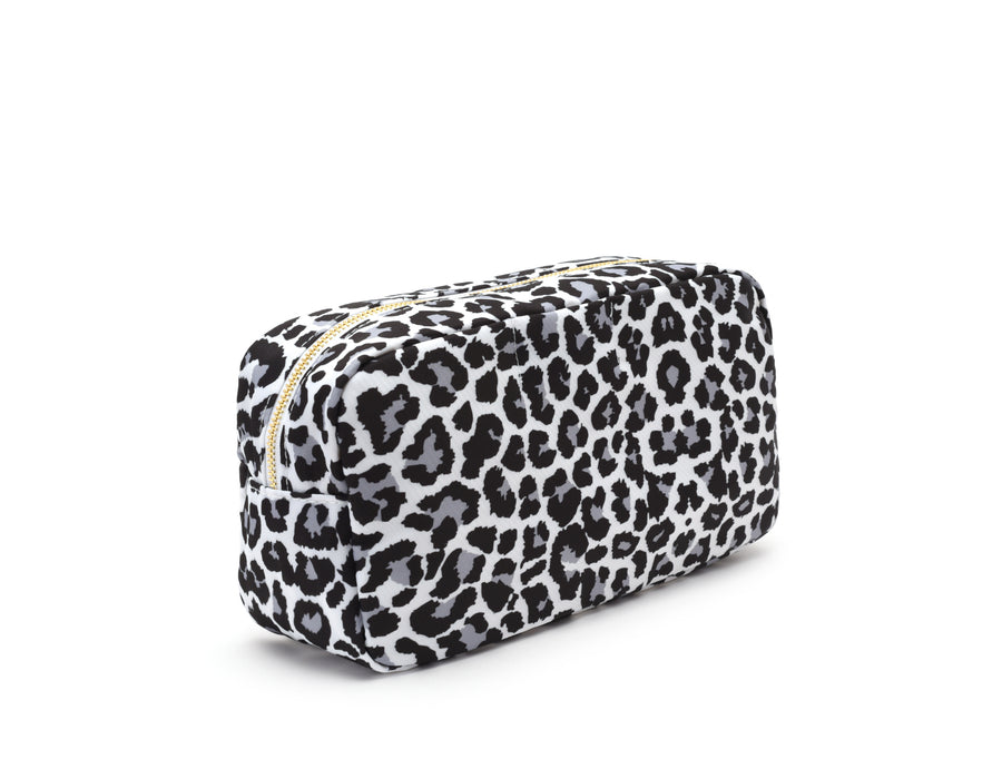 Black & White Animal Print Personalised Pouch - Medium