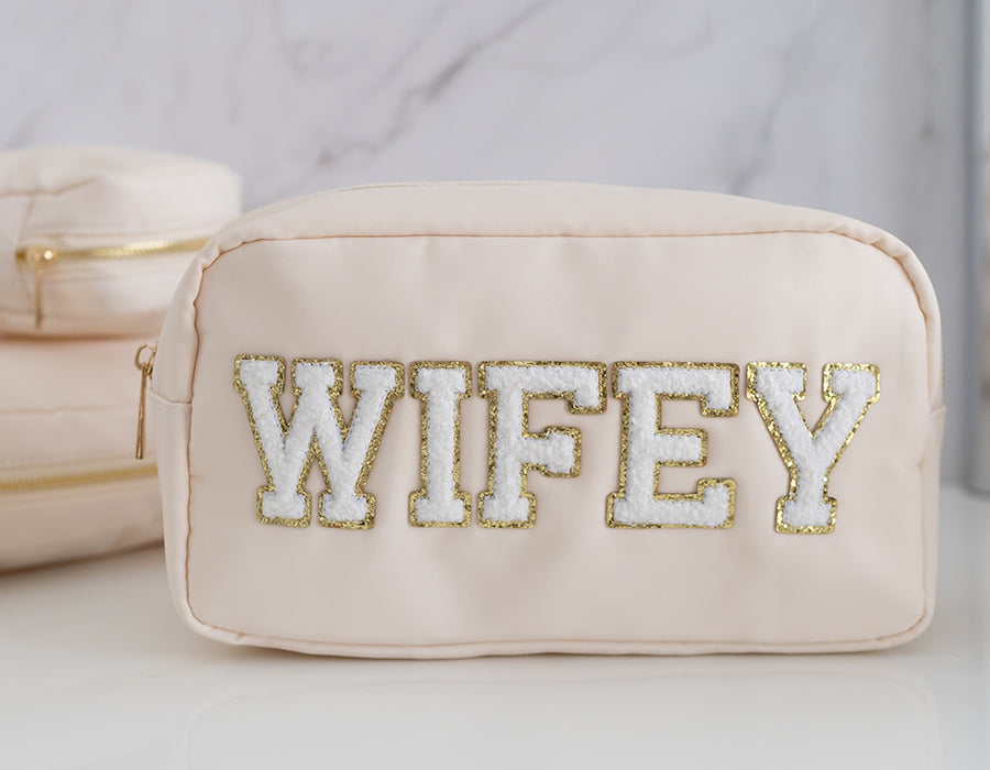 Medium Cream Pouch - 