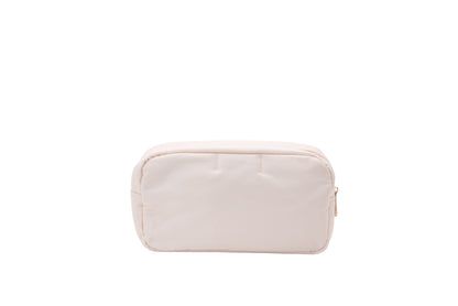 Cream Medium Pouch - "Glam" - The Happy Tribe
