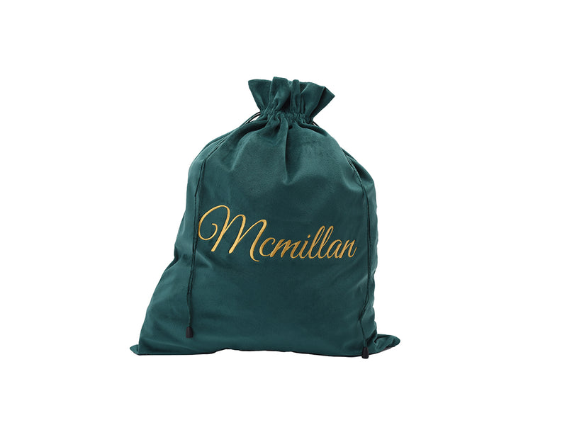 Velvet Midi Christmas Sacks, Personalised