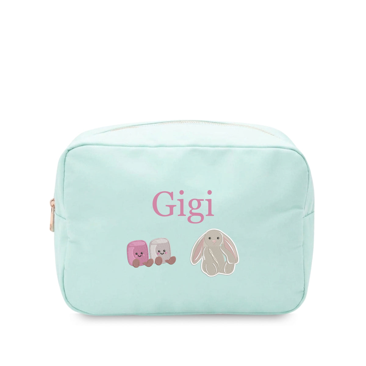 Personalised Jellycat-Inspired Embroidered Pouch