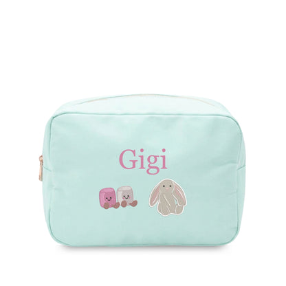 Personalised Jellycat-Inspired Embroidered Pouch