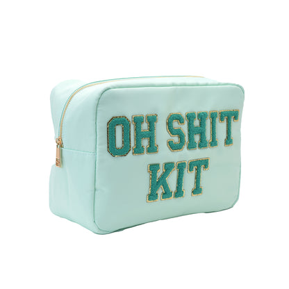 "Oh Sh*t Kit" Large Pouch, Mint Green