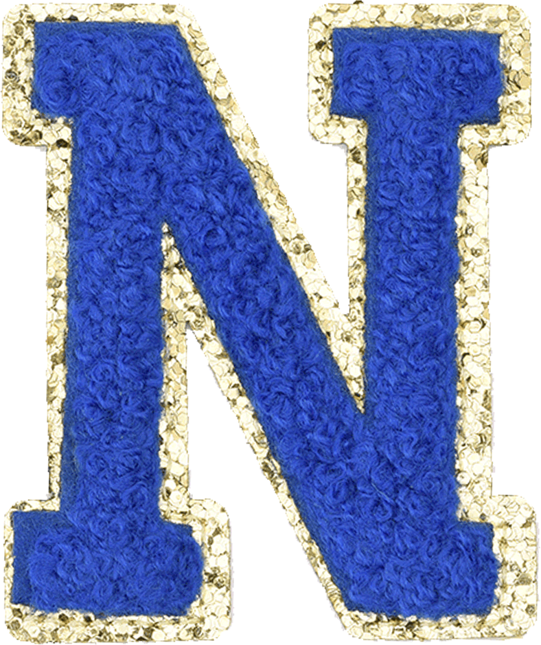Royal Blue Letter - The Happy Tribe