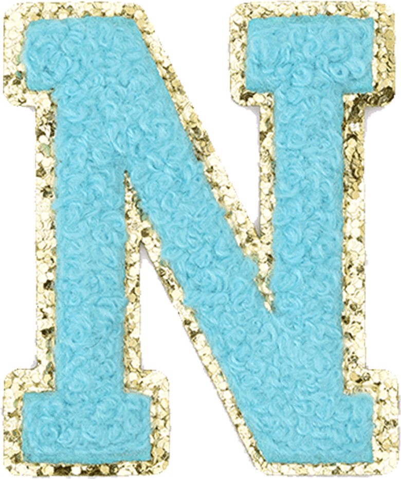 Turquoise Letter - The Happy Tribe