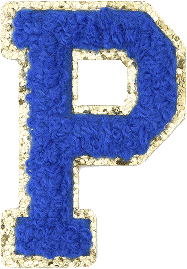 Royal Blue Letter - The Happy Tribe