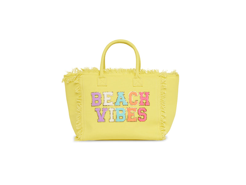 Yellow St Bart’s Tote - “Beach Vibes”