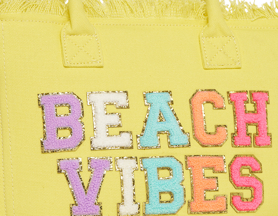 Yellow St Bart’s Tote - “Beach Vibes”