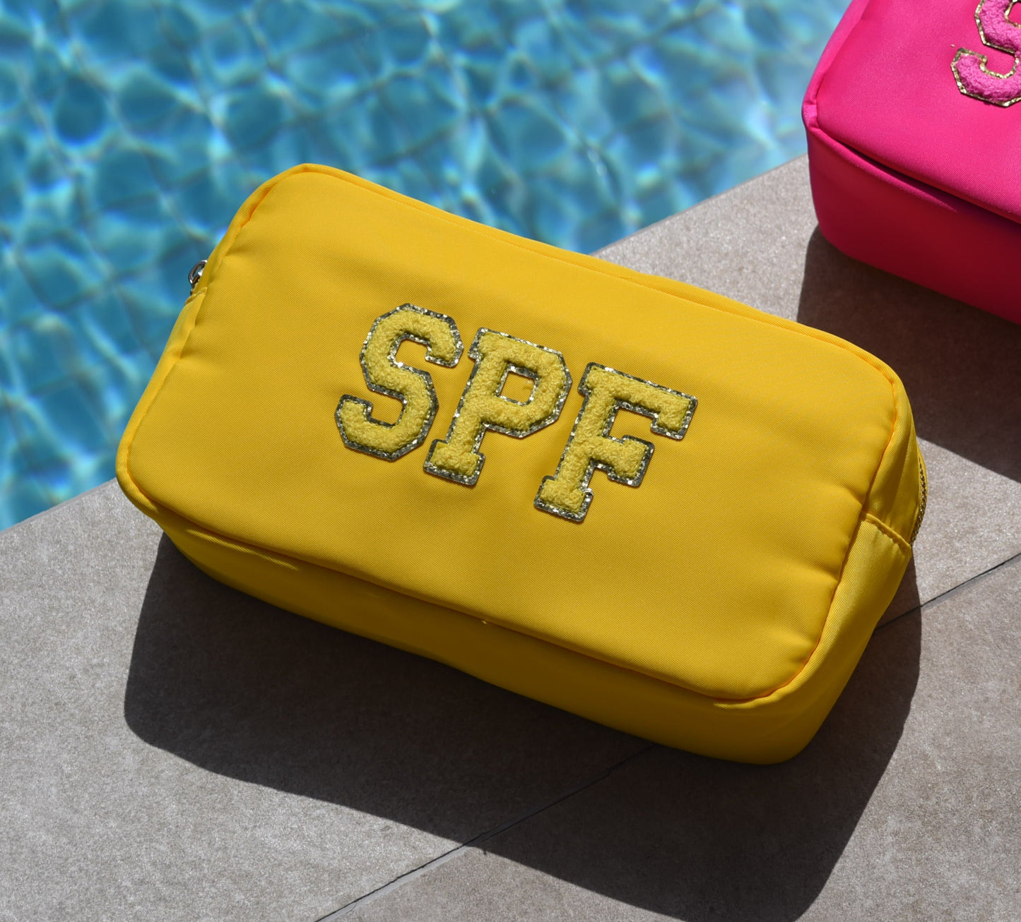 Yellow Medium “SPF” Pouch