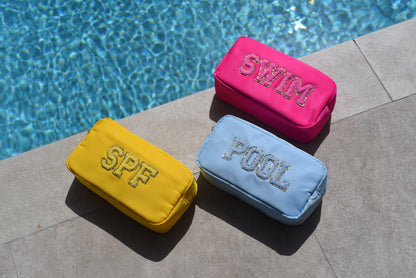 Yellow Medium “SPF” Pouch