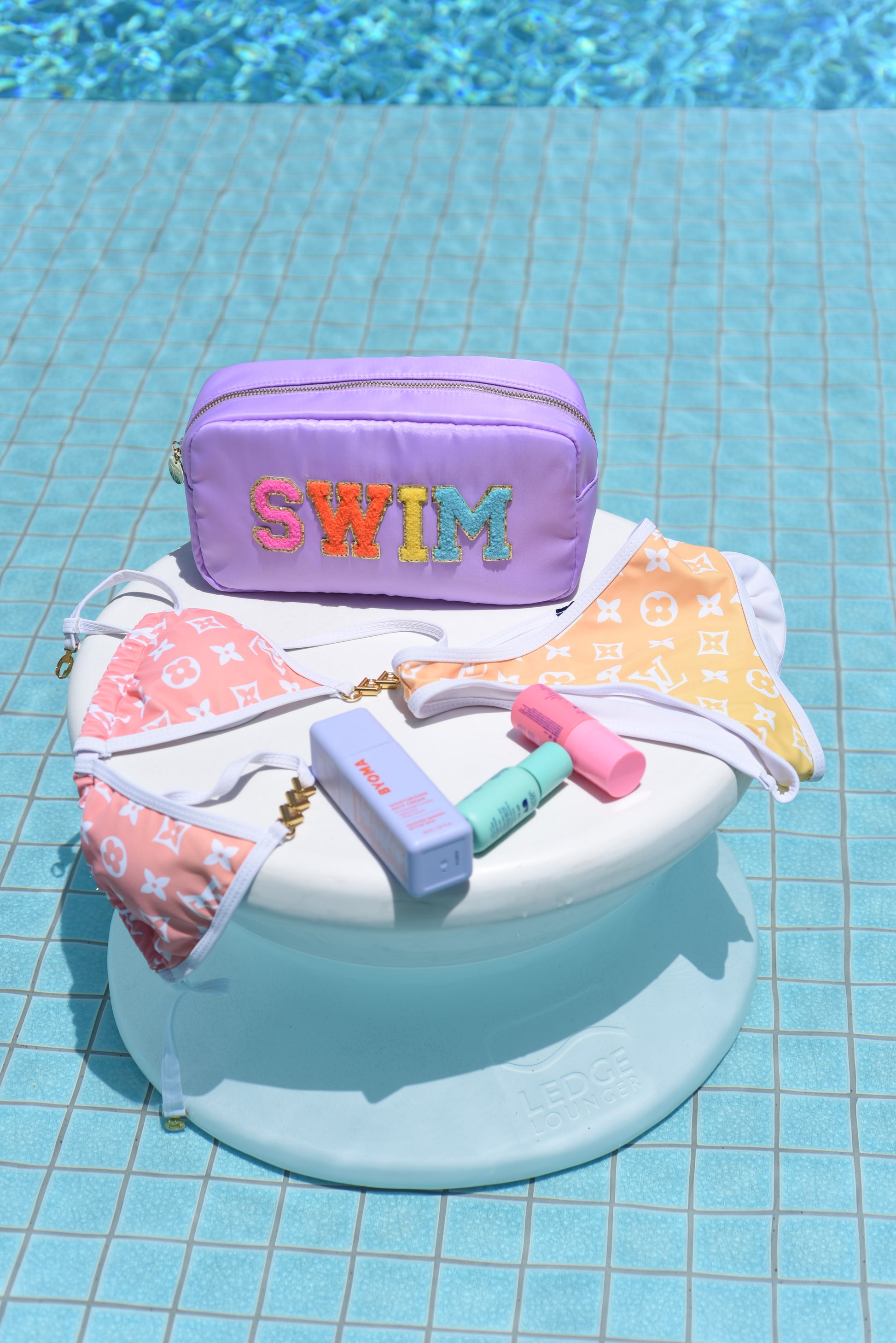 Lilac Medium "Swim” Pouch - The Happy Tribe