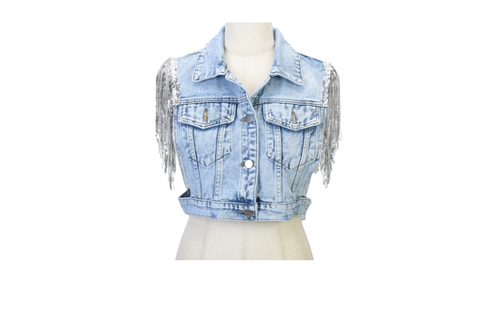 Personalised  Denim Waistcoat
