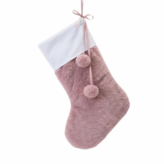 Personalised Christmas Faux Fur Stocking