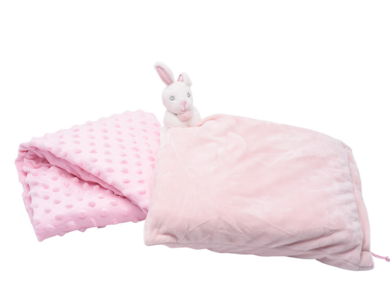 Personalised Comforter & Baby blanket - Pink