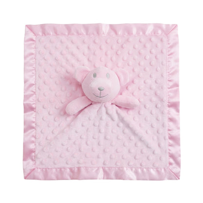 Personalised Little Bear Baby Comforter, Pink