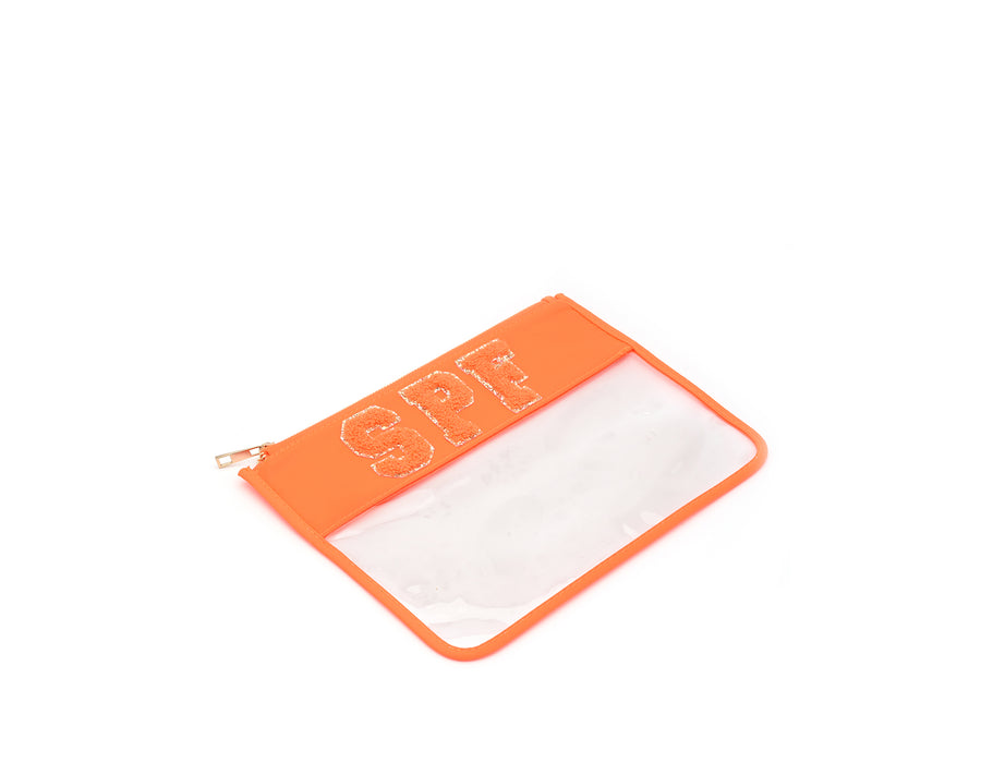 Neon Orange Travel Pouch - 