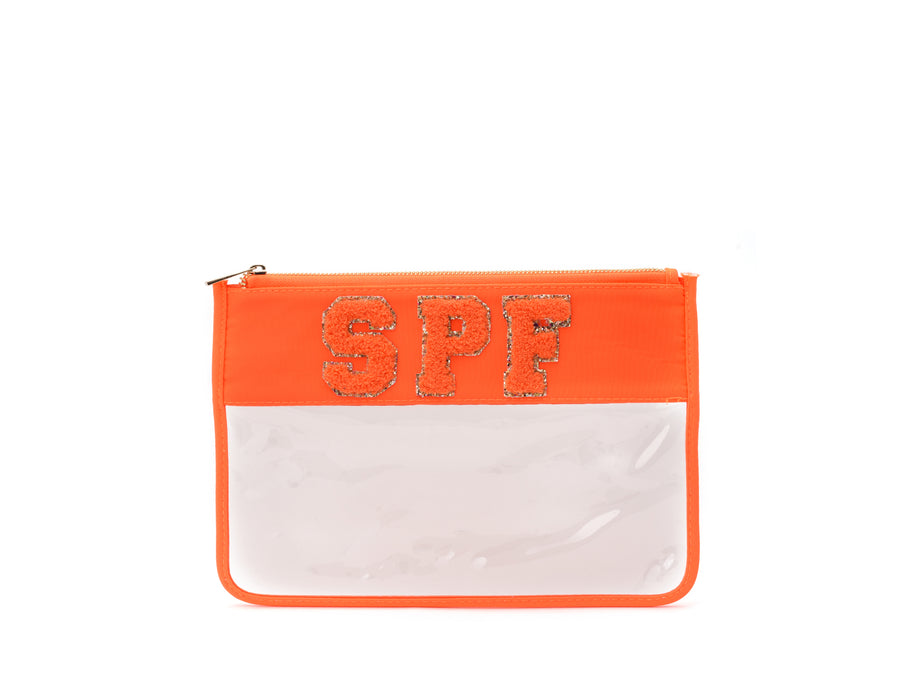 Neon Orange Travel Pouch - 