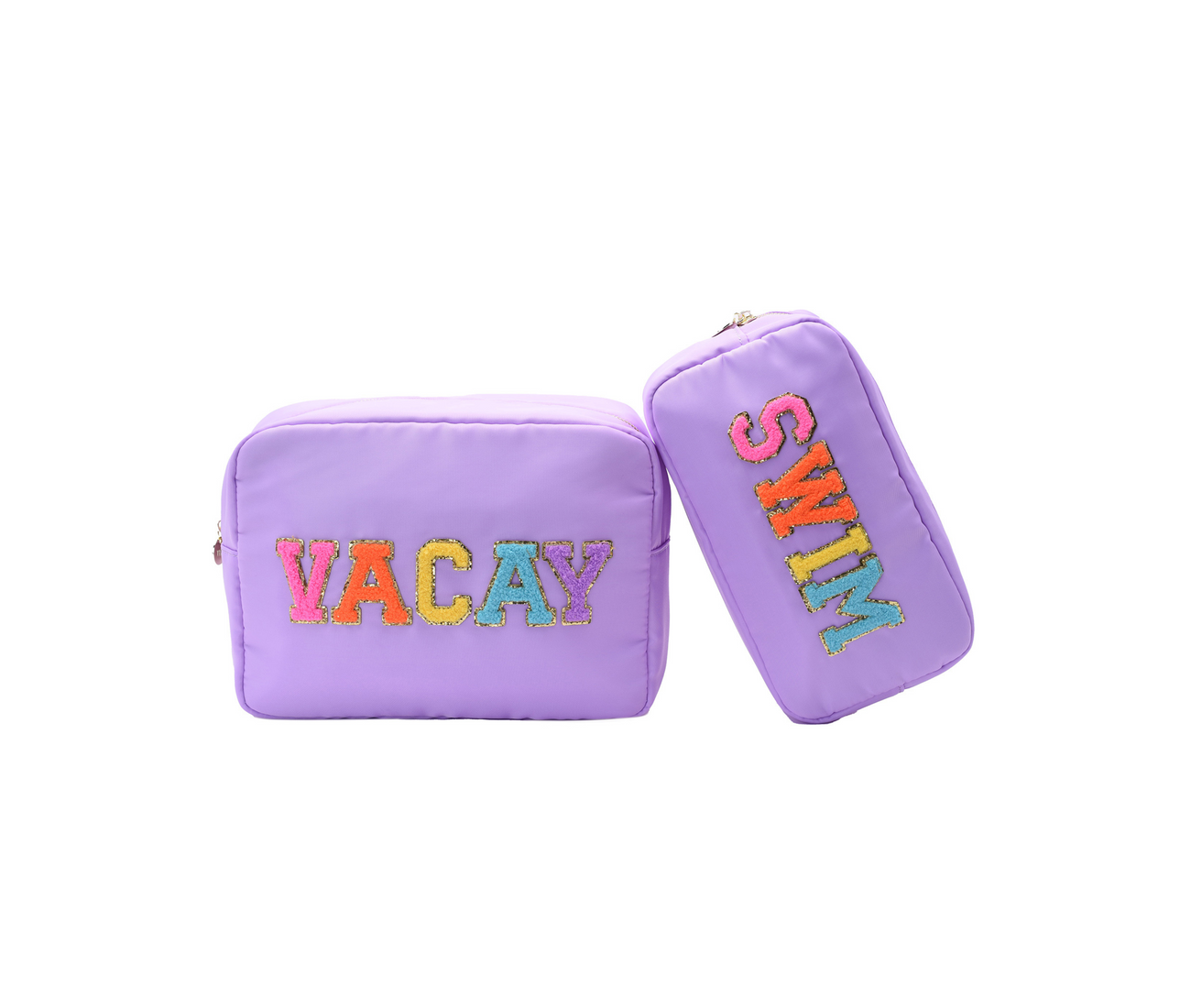 Lilac “Vacay & Swim” Bundle, Large & Medium Pouch