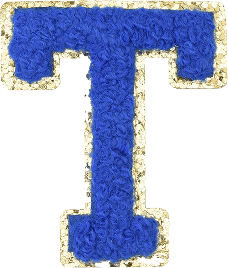 Royal Blue Letter - The Happy Tribe
