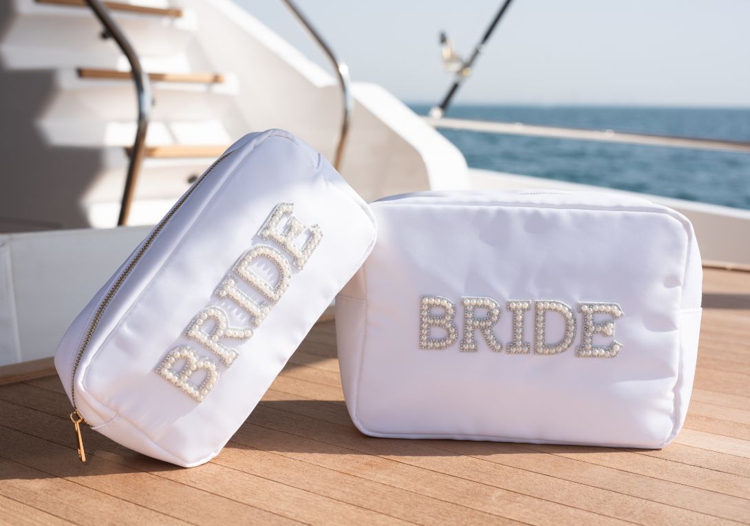White Medium Pouch - "Bride" - The Happy Tribe
