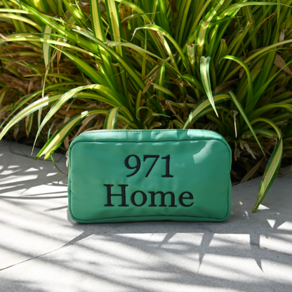 Luxury “971 Home” Small Pouch