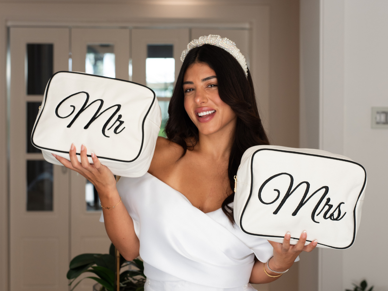 Mr & Mrs Newlywed Gift Box , Custom Couple Accessories for Travel