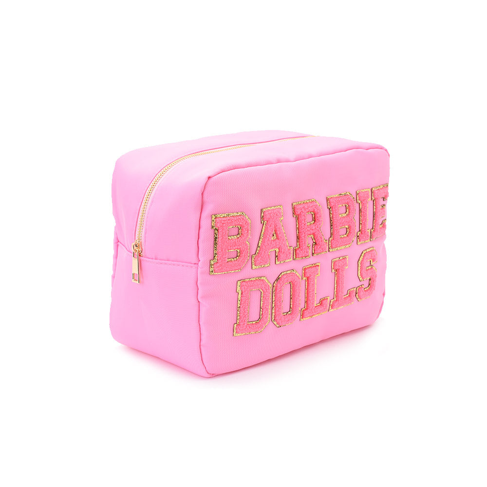 Candy Pink Large Pouch - "Barbie Dolls" - The Happy Tribe