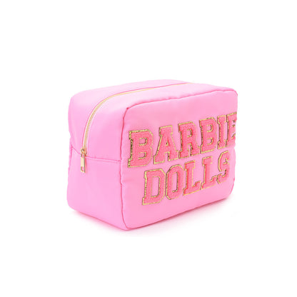 Candy Pink Large Pouch - "Barbie Dolls" - The Happy Tribe
