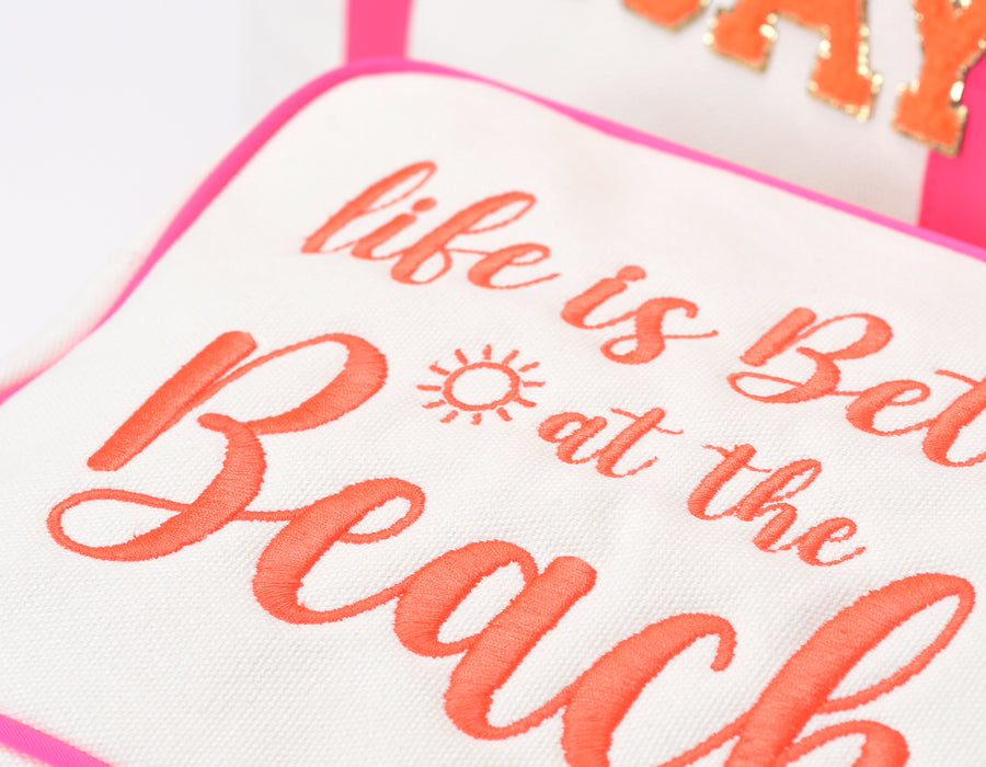 Vacay Tote & Pouch Set — Life is Better at the Beach