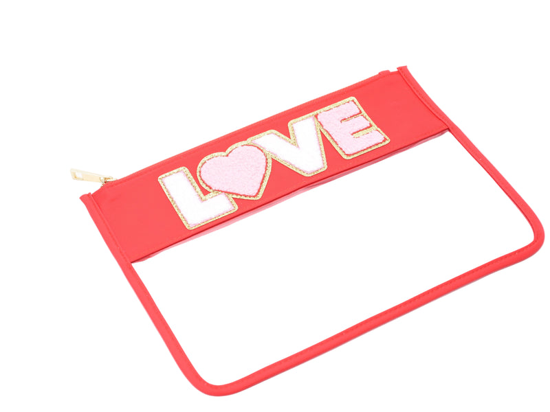 Red Travel Pouch with 