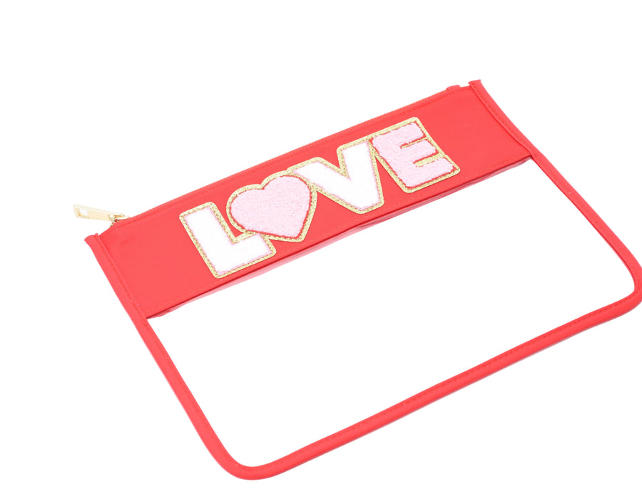 Red Travel Pouch with 